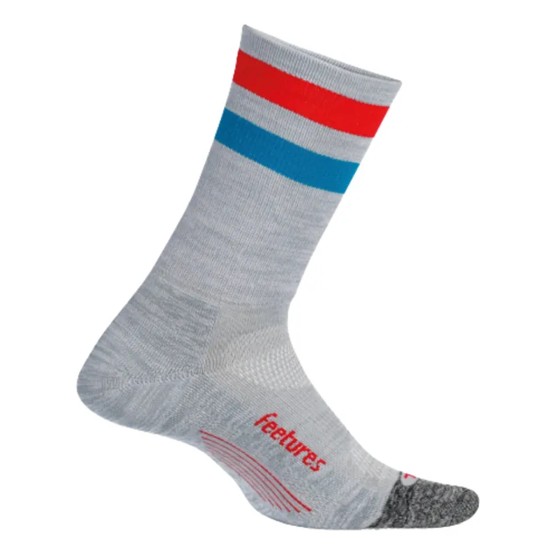 Elite Light Cushion Mini Crew in Grey High Top Stripe XL